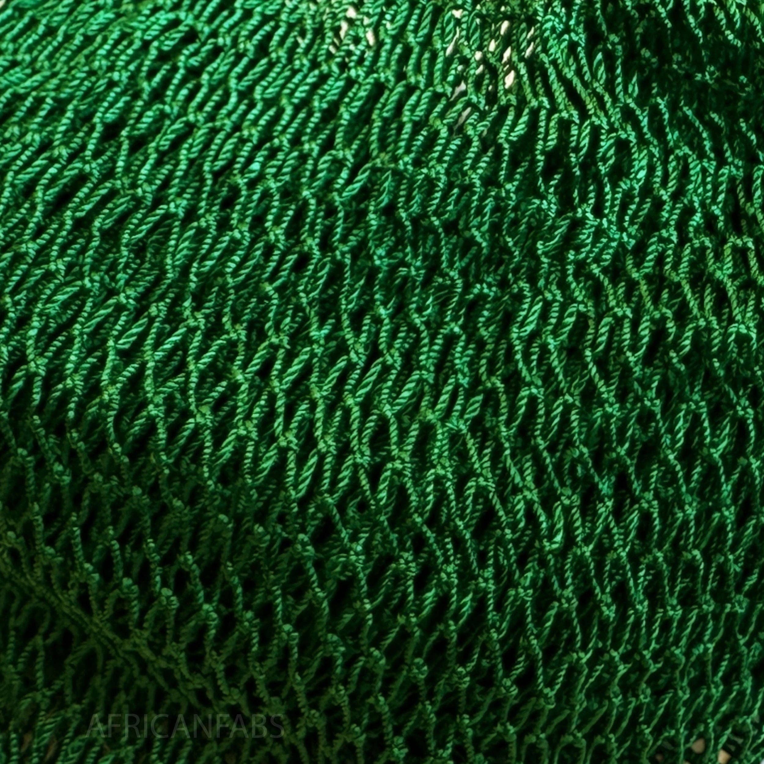AfricanFabs – wholesale Badsvamp – 5-pack afrikansk nät-svamp / skrubbnät / sapo-svamp – grön1