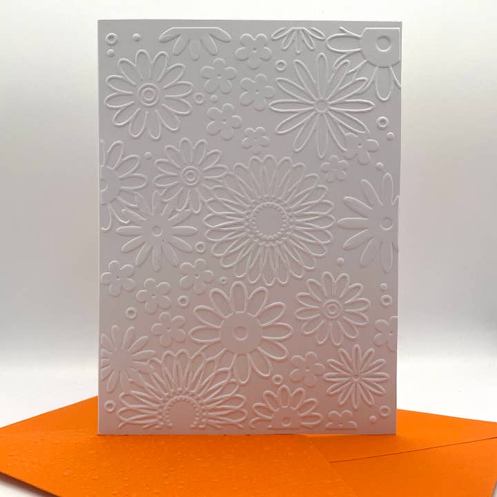 Floral Frenzy Embossed Notecards - Pack of 6 for wholesale by Looks Inviting