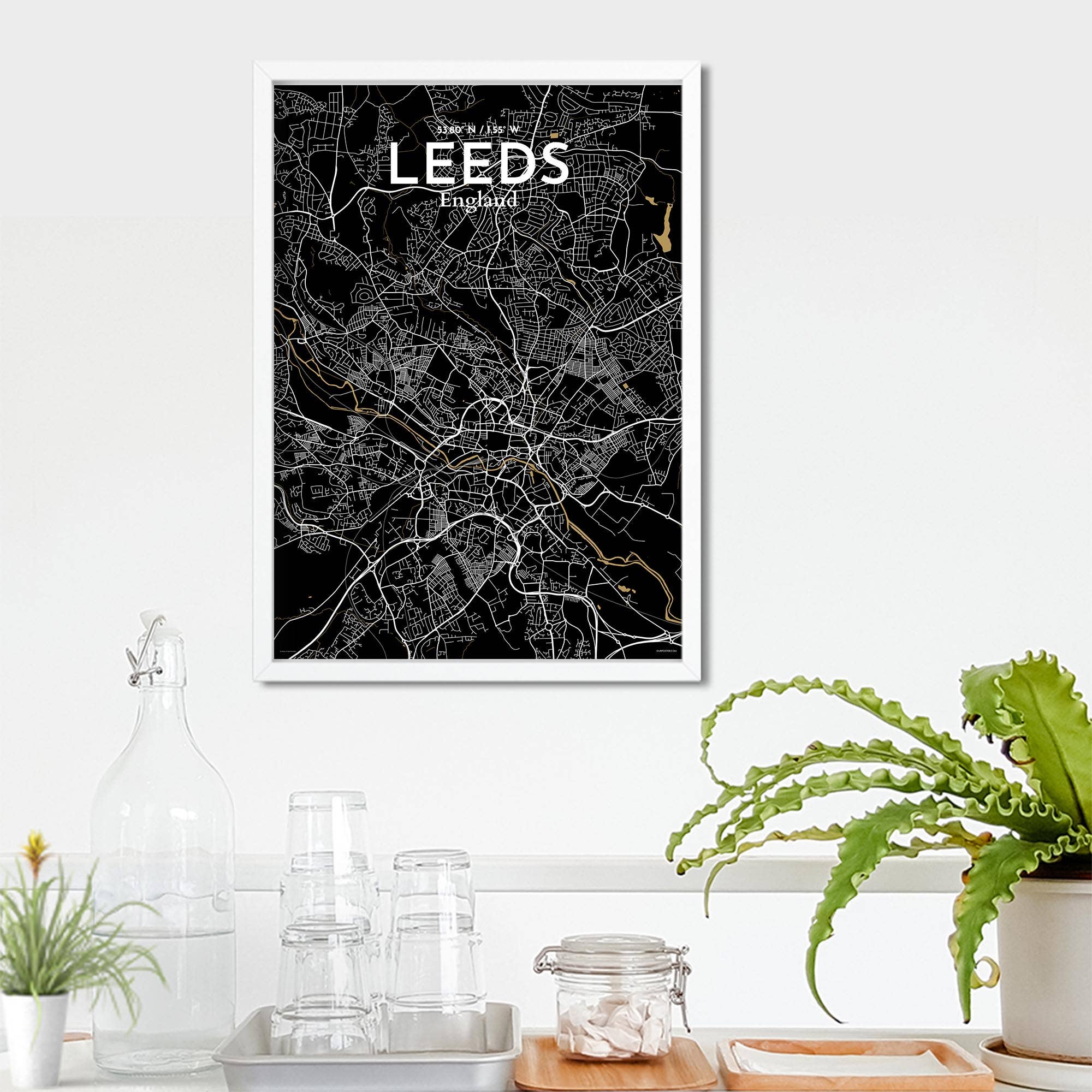 OurPoster.com – wholesale Poster – Leeds karta affisch15
