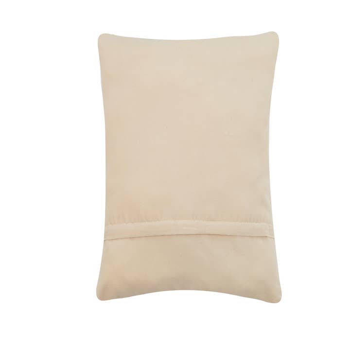 Peking Handicraft - Venta al por mayor Cojín decorativo - Almohada con gancho de bola Topiary, diseño de enrejado azul2