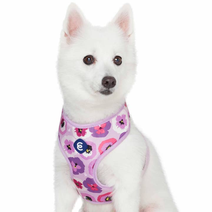 Light Purple Spring Scent Inspired Garden Floral Dog Harness Vest for wholesale on Faire