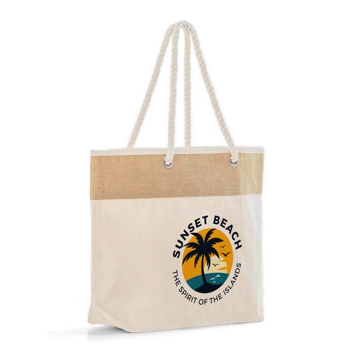 TBF - Wholesale Tote bag – Unisex - TBF Custom Fancy Canvas Rope Tote - RJ2601