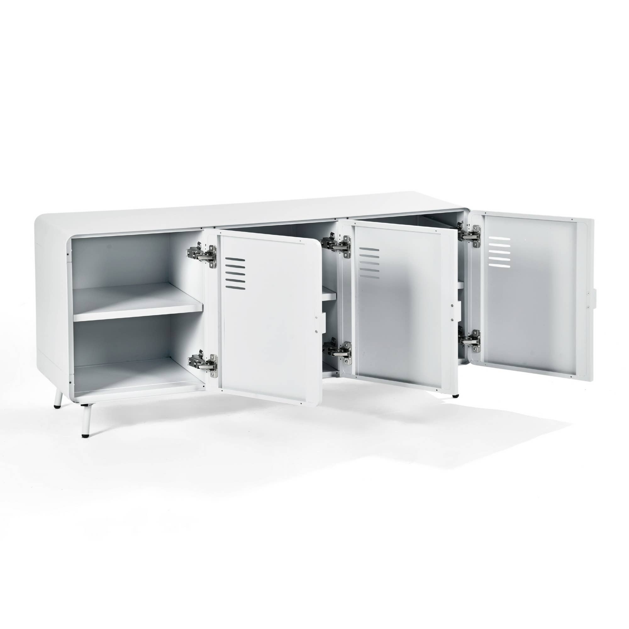 39F Inc. - Wholesale Console Table - Industrial TV Stand - Grey Green/Green/White3