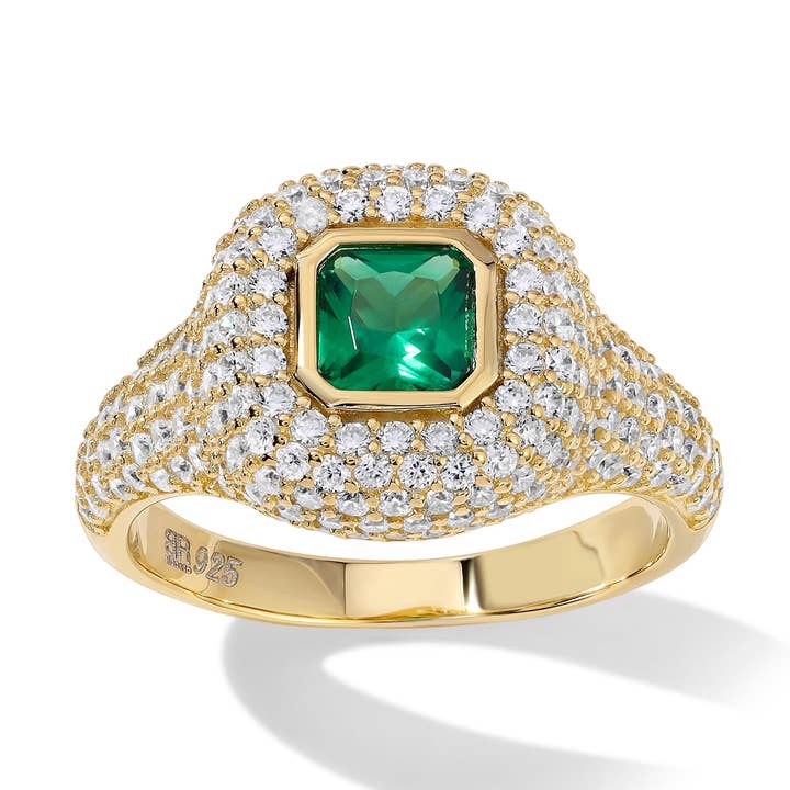 O Olho do Tigre Verde Anel por atacado de Bloo and Ro