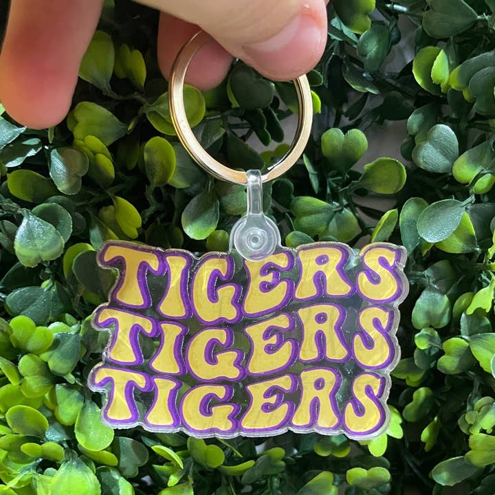 Doodles By Rebekah - Wholesale Keychain – Women's - Tigers Tigers Tigers Keychain0