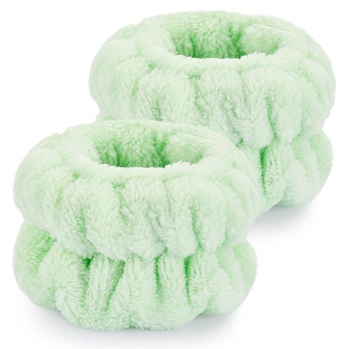 Magnifique Hearts – Engroshandel Spa-hovedbånd – Bløde vaskbare plyshåndledsbind til hudplejerutiner1