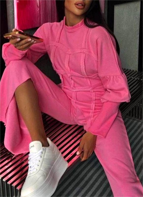 Rosa Clothing - Wholesale Top & Pant Set (NOT Loungewear) - Women's - Fashion sweatshirt set trouser set13