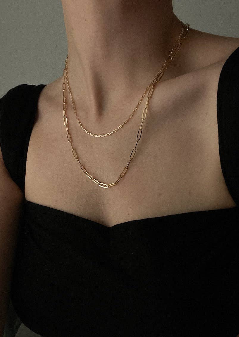 Kinn - Venta al por mayor Collares de cadenas y eslabones - Collar de cadena de eslabones con clip7