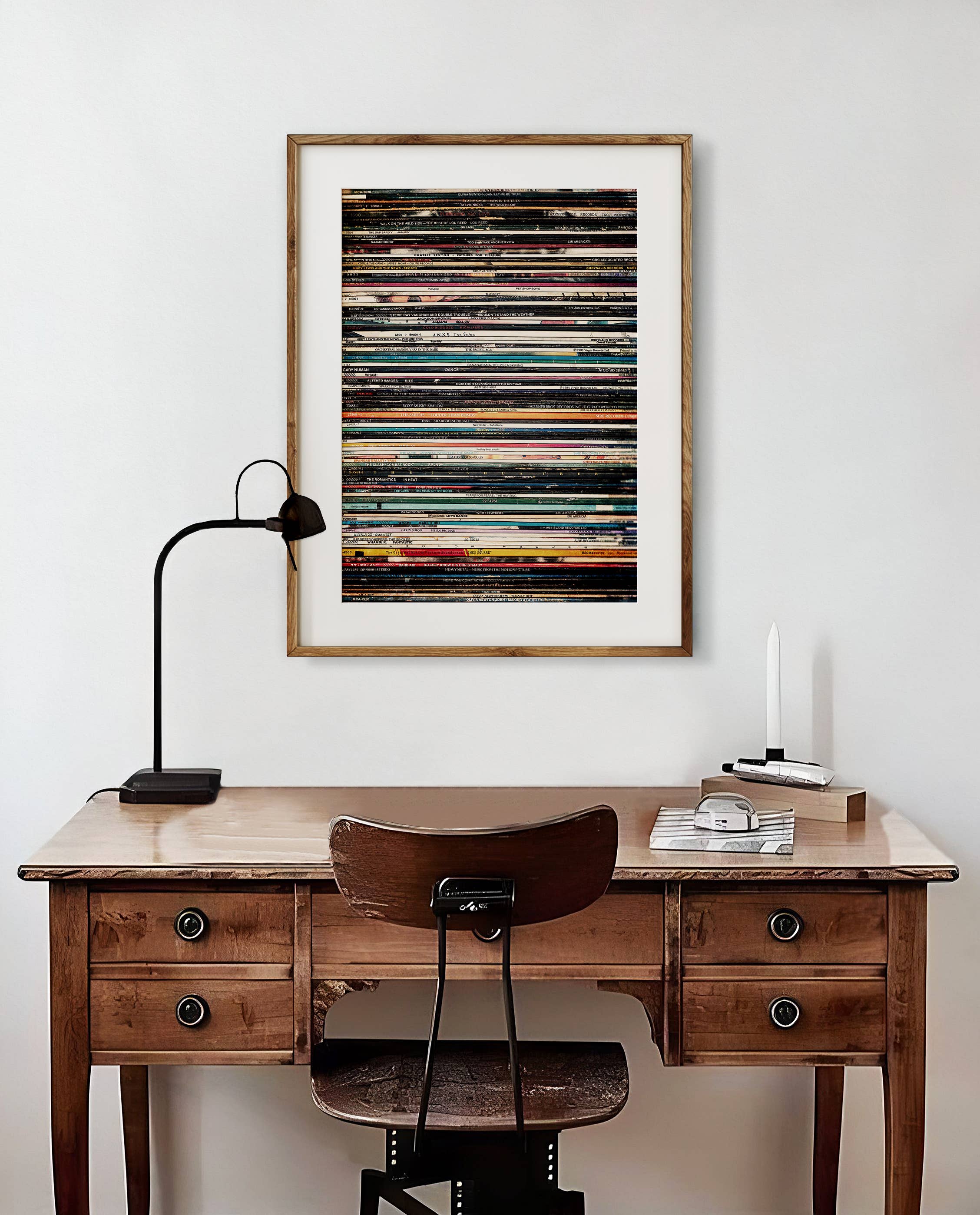 Lisa Russo Fine Art - Wholesale Art Print - Retro 1980s Vintage Vinyl Record Albums Art Print1