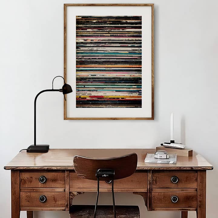 Lisa Russo Fine Art - Wholesale Art Print - Retro 1980s Vintage Vinyl Record Albums Art Print1