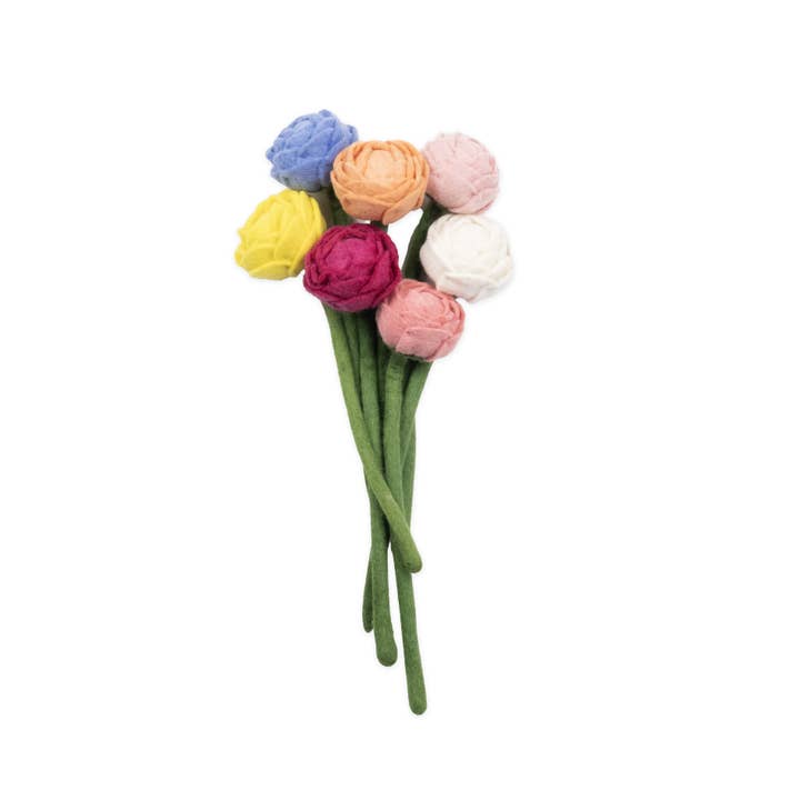 Felt Peony for wholesale by Global Goods Partners