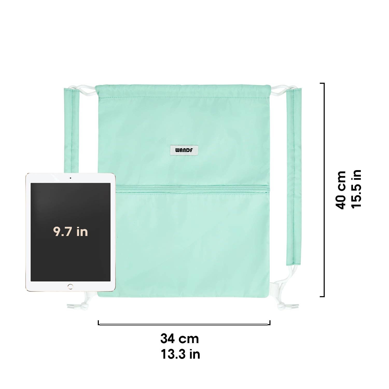 wandf - Wholesale Tas met trekkoord - Uniseks - Sportieve rugzak met trekkoord en dubbele schouderpads68