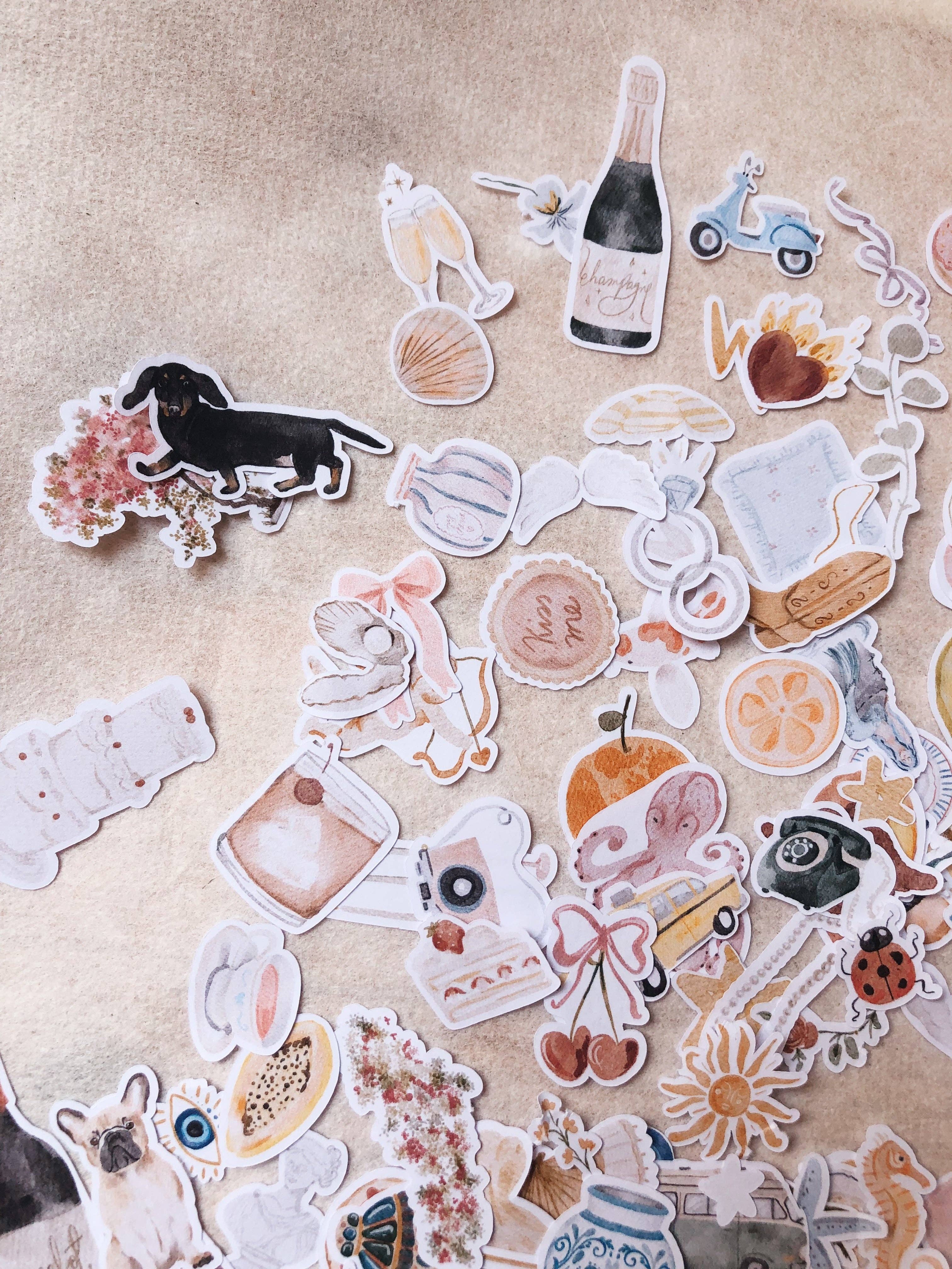 Chapteries - Wholesale Sticker - Ensemble de plus de 160 autocollants individuels - Été coloré5