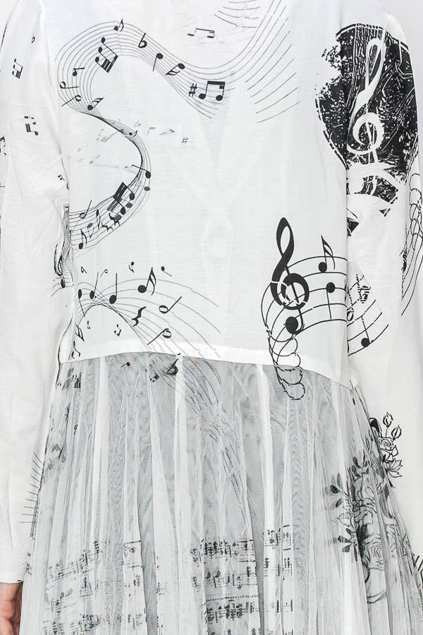 MS Chaqueta Blazer Larga de Contraste Chic con Panel de Tul de Malla - 4773IV MS de venta al por mayor en Faire3