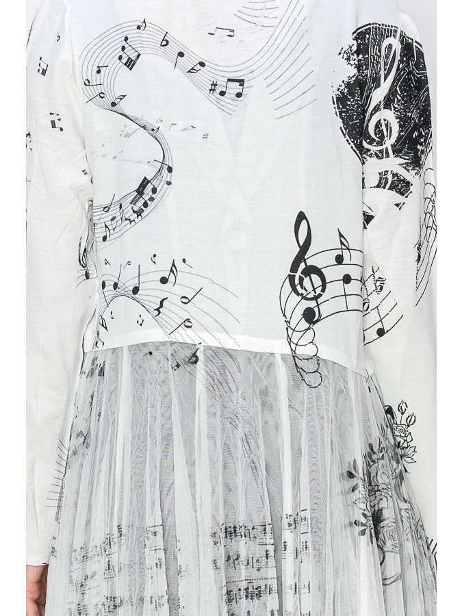 Chic Contrast Longline Blazer Jacket With Mesh Tulle Panel - 4773IV MS for wholesale on Faire3