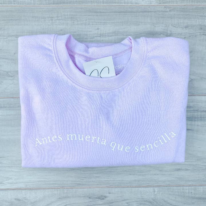 Sudadera Antes Muerta Que Sencilla - Rosa Claro para venta al por mayor de Soy Senorita