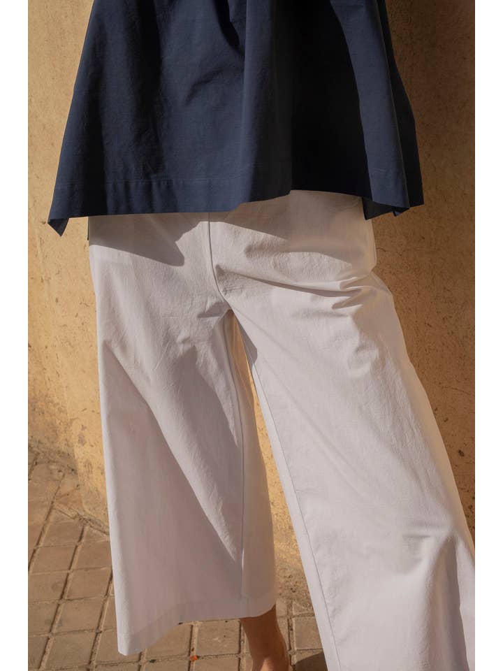 Cottyfish – wholesale Byxor - Dam – VITA PALAZZOBYXOR I BOMULL