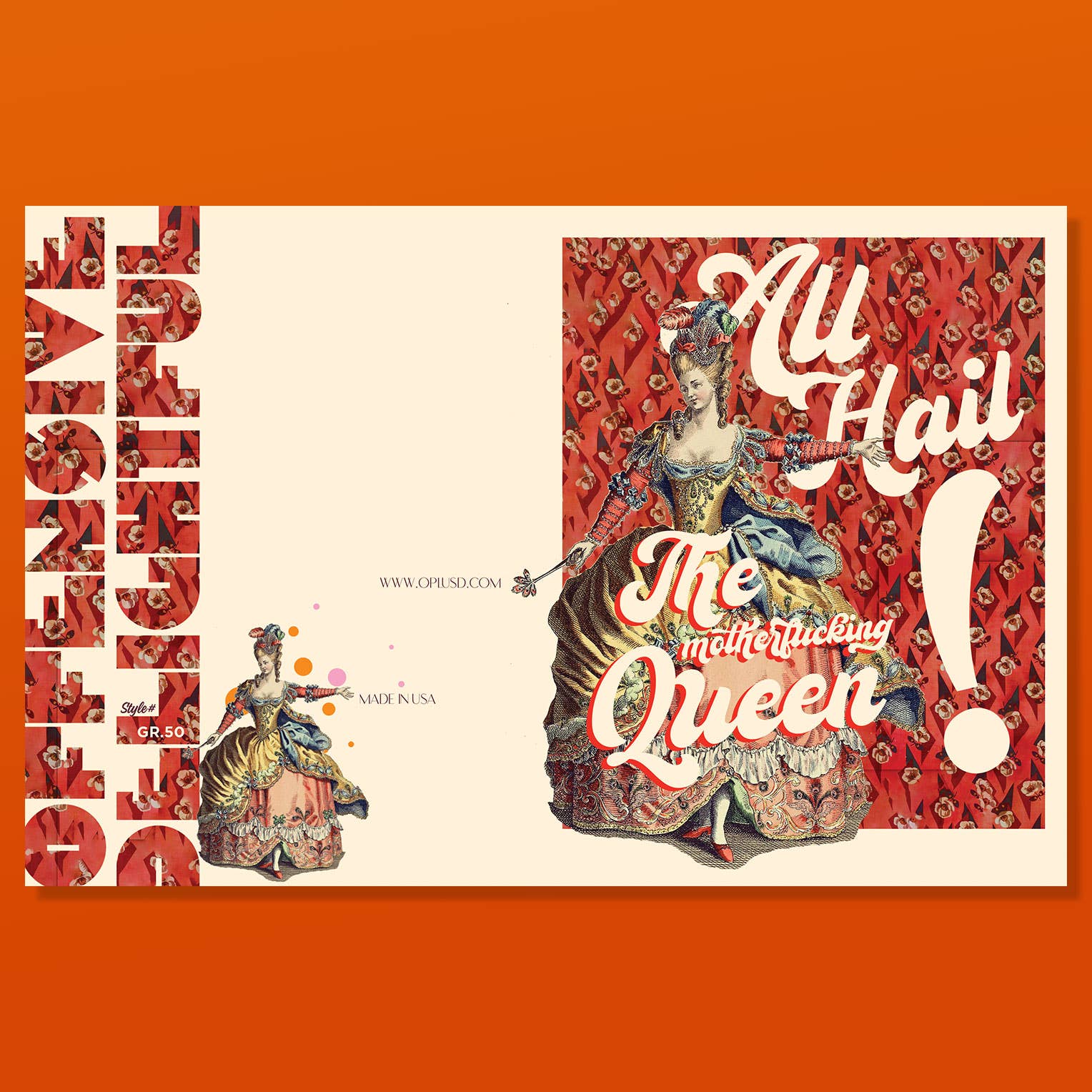 offensivedelightful - Vente Carte pour la fête des Mères - TOUTES SALUENT LA REINE ! femmes, queer, gay, maman, anniversaire, femmes1