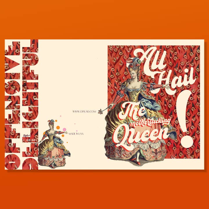 offensivedelightful - Vente Carte pour la fête des Mères - TOUTES SALUENT LA REINE ! femmes, queer, gay, maman, anniversaire, femmes1