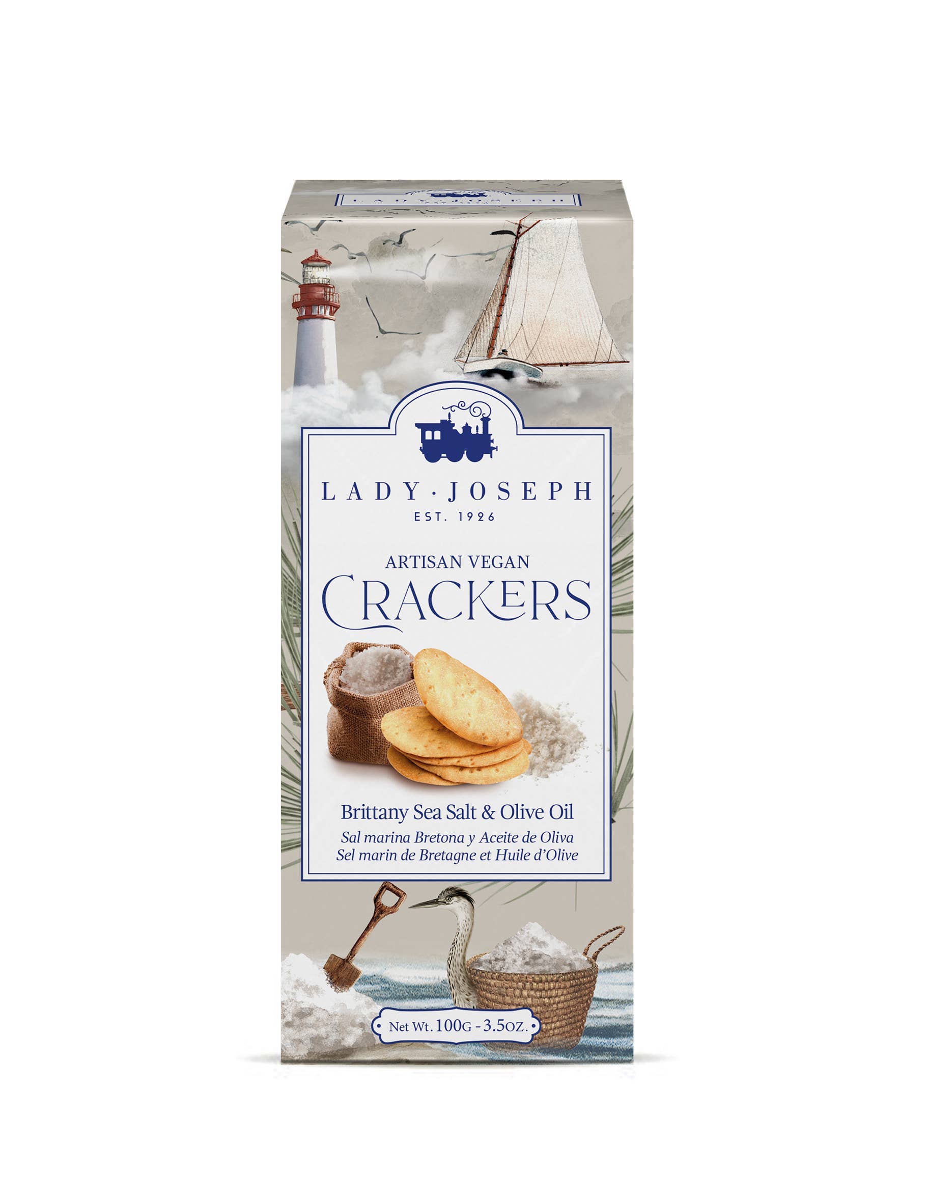 Lady Joseph Bakery - Wholesale Crackers - Crackers With Brittany Sea Salt & Olive Oil (Vegan Snack )1