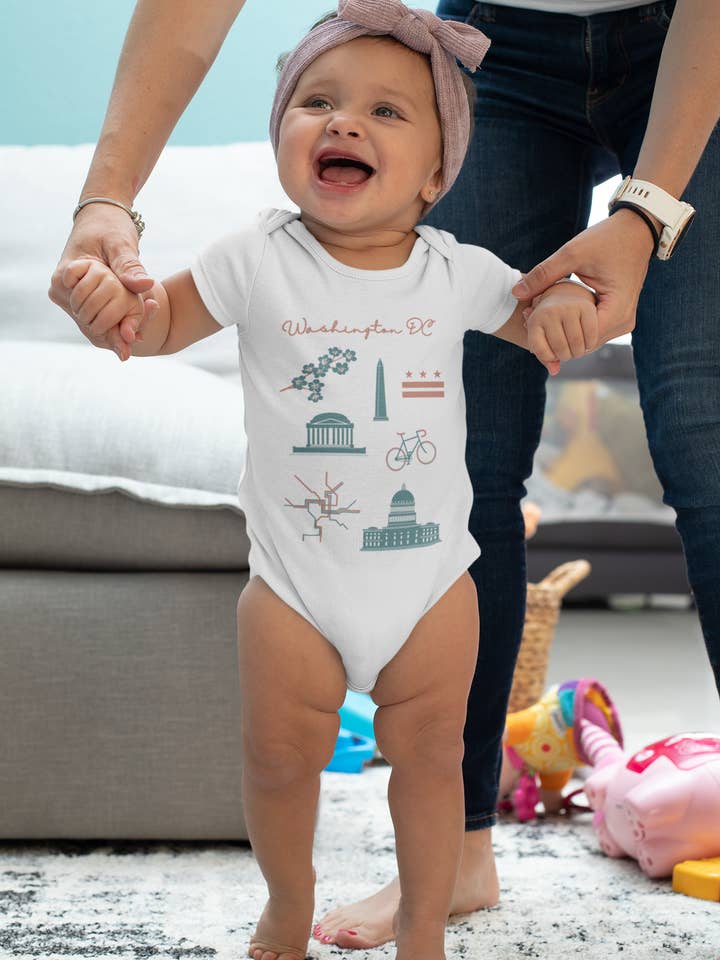 DC Themed Baby Onesie for wholesale by The Card Bureau