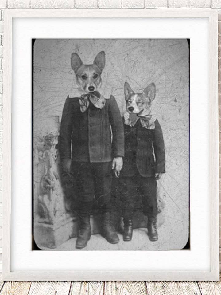 Imprimer Corgi Brothers pour la vente par The Wild Oddisorium