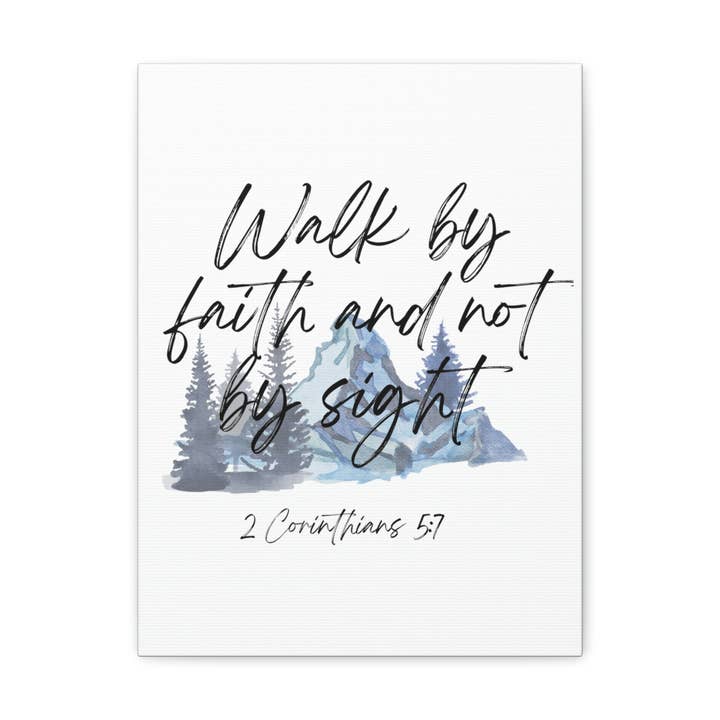Walk by faith and not sight wall art for wholesale by A Mom Raising Arrows