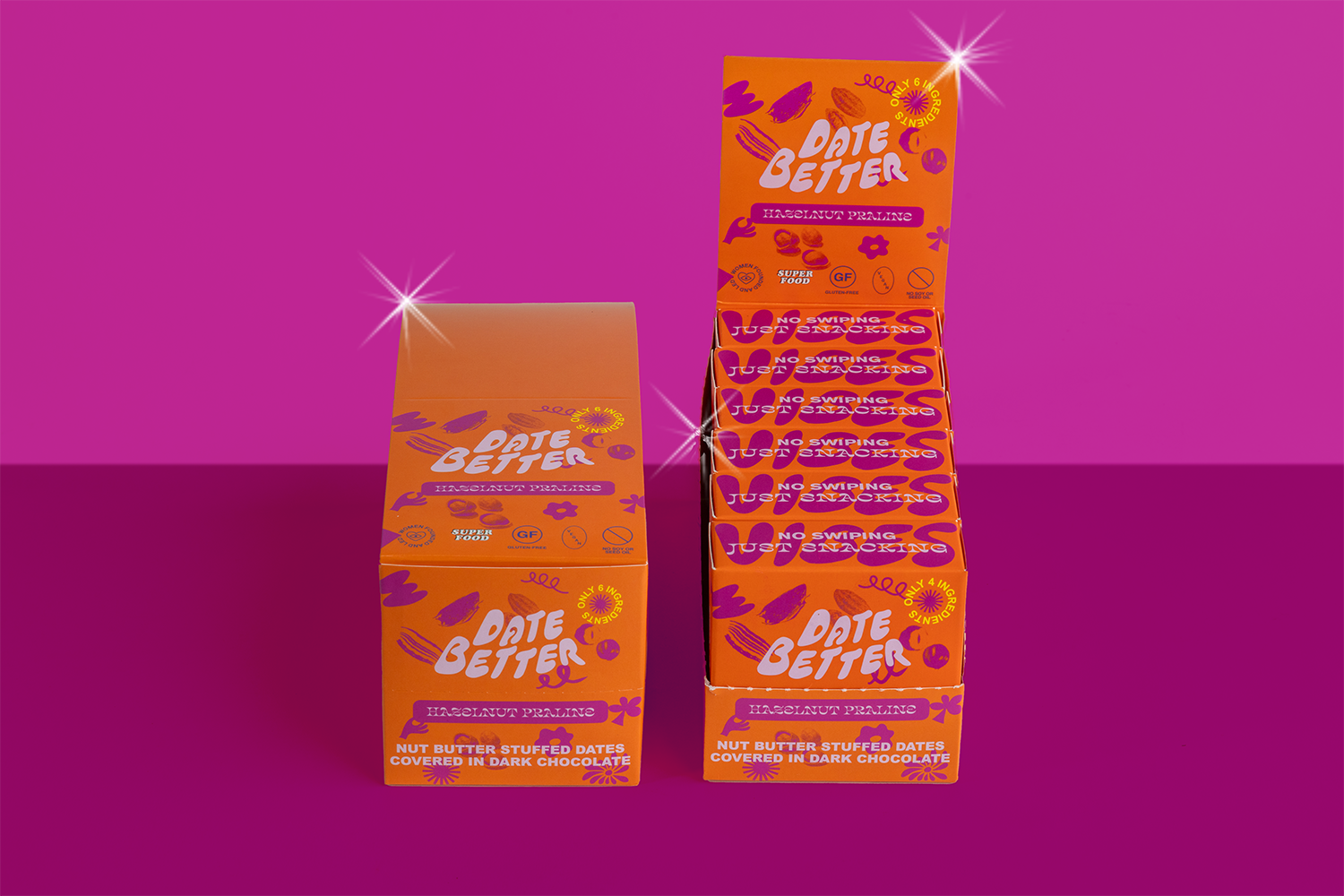 Date Better Snacks - Wholesale Chocolate Covered Sweets - Hazelnut Praline 0