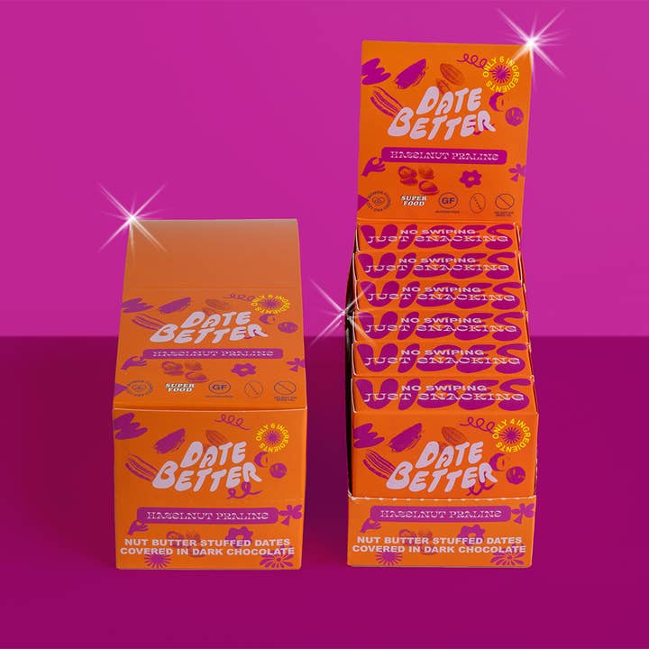 Date Better Snacks - Wholesale Chocolate Covered Sweets - Hazelnut Praline