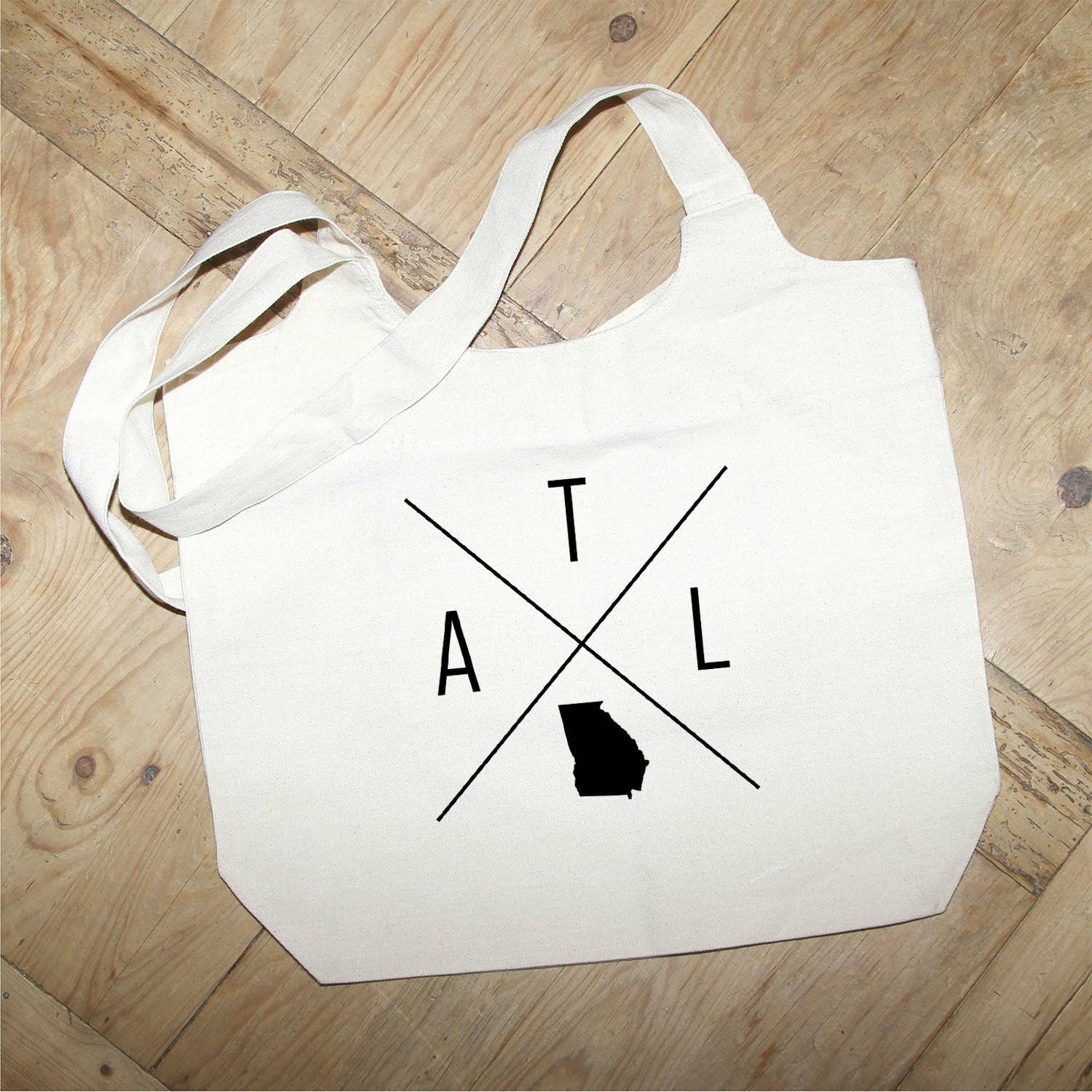 Second Nature by Hand - Wholesale Tote Bag - Unisex - Custom City X / Natural or Grey Tote Bag1