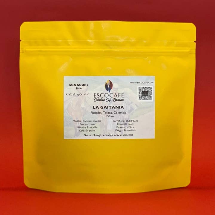 Café La Gaitanía pour la vente par Escocafé