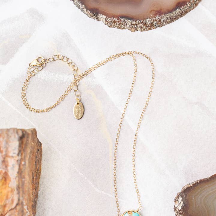 Anne Vaughan Designs Jewelry - Wholesale Pendant/Charm Necklace - Favorites 16-18" Turquoise Simple Necklace