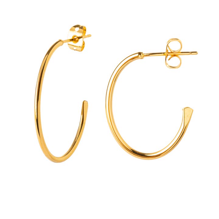 Aro oval liso de 26mm por atacado de Lovelyday bijoux