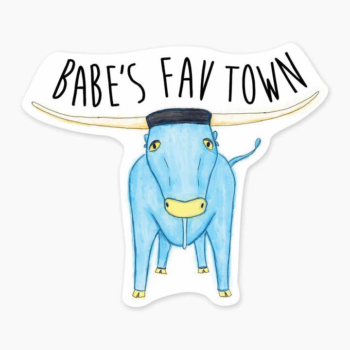 Just Babe - 3" namndroppklistermärke för wholesale av Nice Enough Stickers