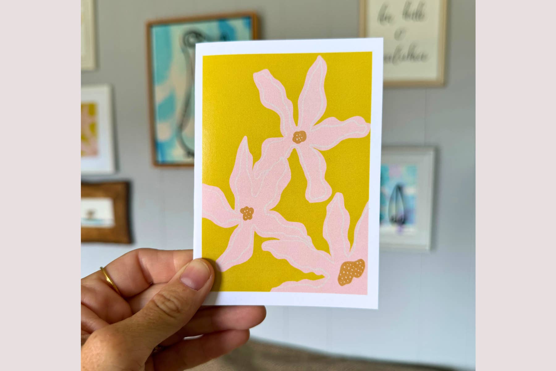 Sierra Rehrer Designs – Cartão de saudação diária por atacado – Cartão Boho Flowers