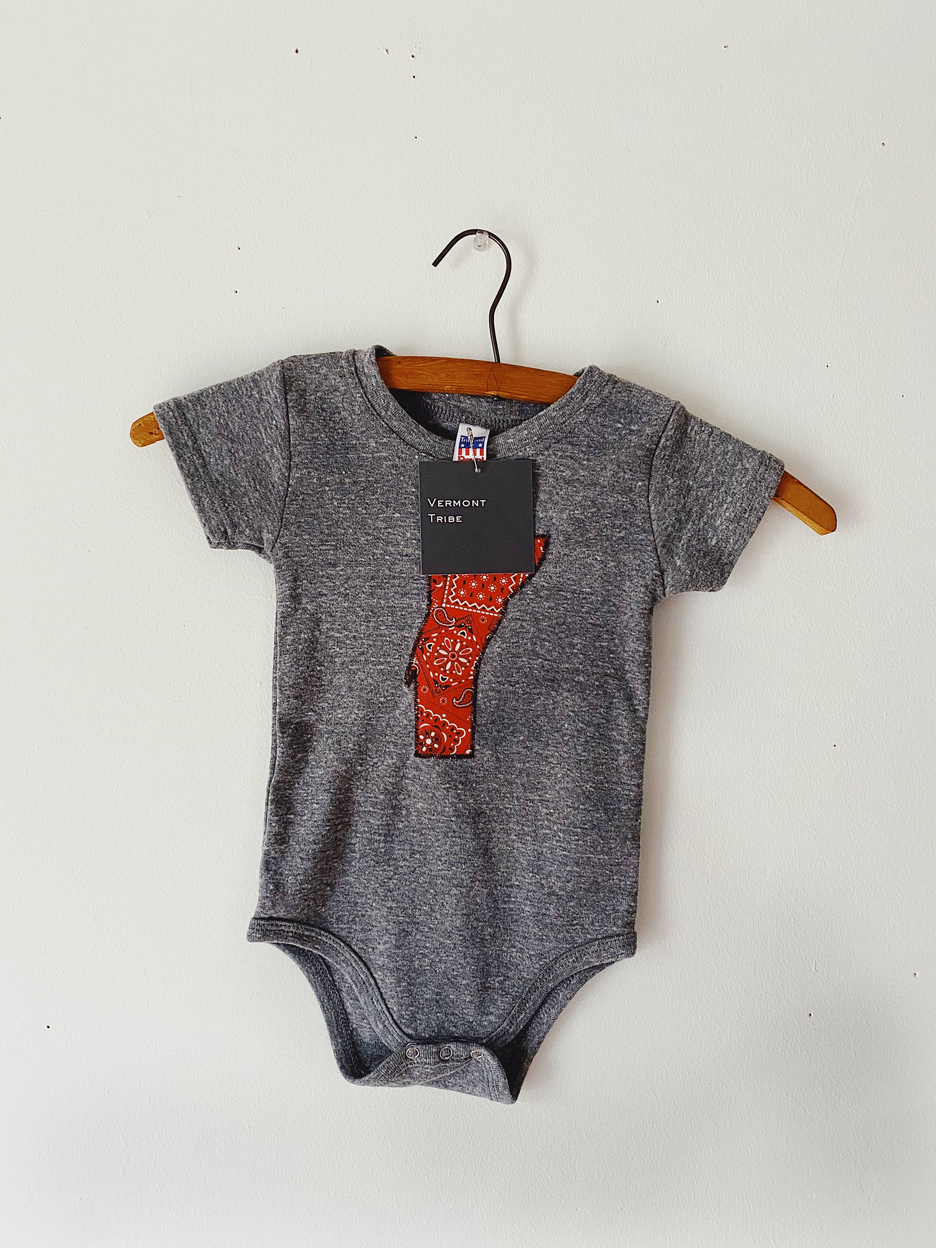 Vermont Tribe - Wholesale Bodysuit (Non-Footed) - Baby - Vermont Baby Bodysuit - Bandana2
