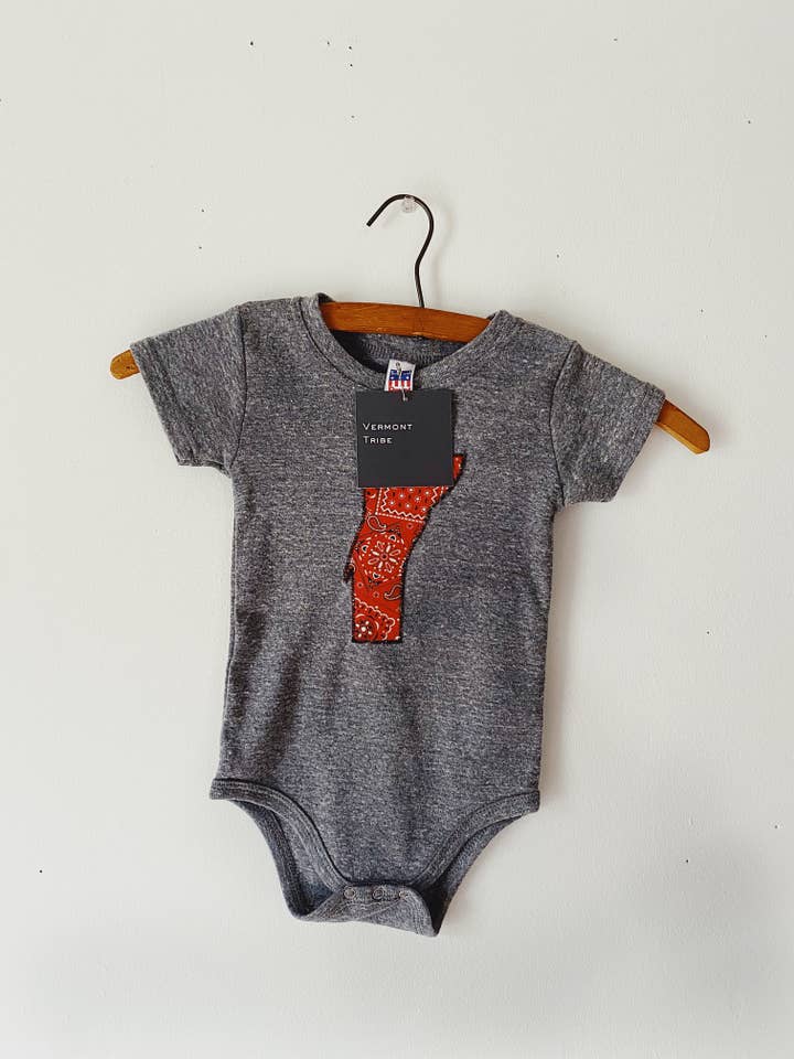 Vermont Tribe - Wholesale Bodysuit (Non-Footed) - Baby - Vermont Baby Bodysuit - Bandana2
