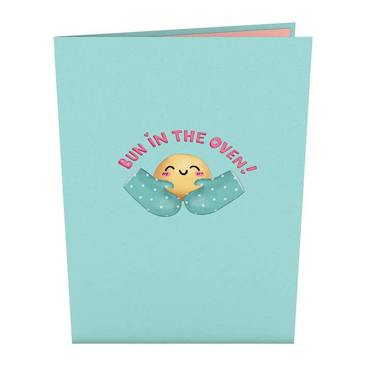 Lovepop Cards - Wholesale Baby Card - Bun in the Oven Card, 5x7" Pop-Up Cards3