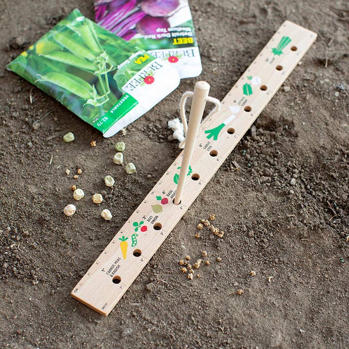 Kikkerland Design Inc - Wholesale Garden Tool - Seeding Ruler & Dibber2