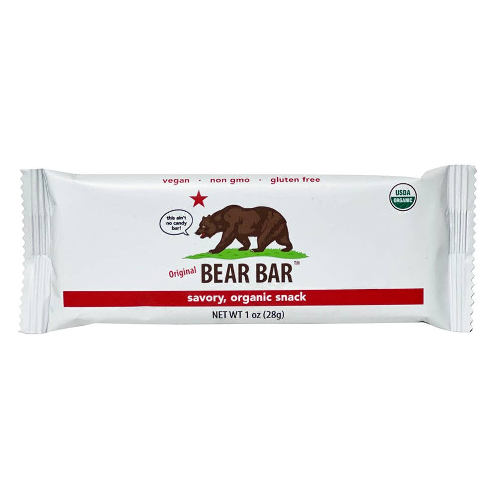 Bear Bar - Wholesale Snack Bar - BEAR BAR, ORGANIC, ORIGINAL 1 OZ - CASE OF 120