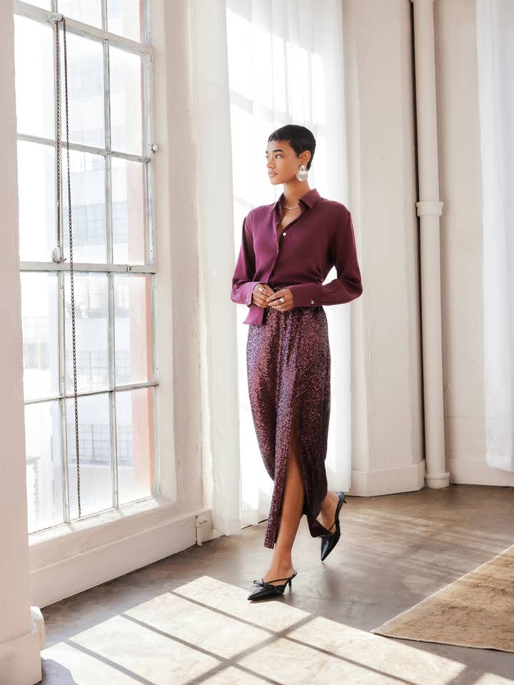 Cora Sequin Skirt for wholesale by Fifteen Twenty