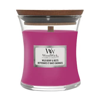 Seifen-Shop – Großhandel Kerze im Glas / gefüllte Kerze – Kerzen in Sanduhrform - Mini Hourglass Wild Berry & Beets0