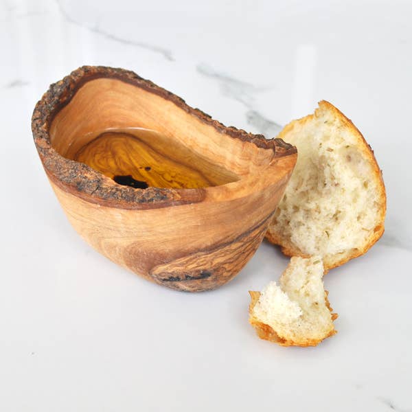 Naturally Med Inc. - Wholesale Condiment/Dip Bowl - Olive Wood Dipping Bowl - Rustic - 4.5” x 2.5”