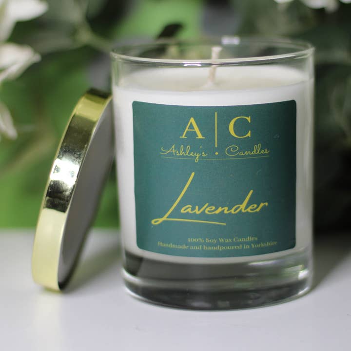 Vela de cera de soja de lavanda para venta al por mayor de Ashley's Candles