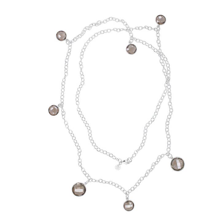 KISS RØGET KVARTS HALSKÆDE for engroshandel hos Marjana von Berlepsch