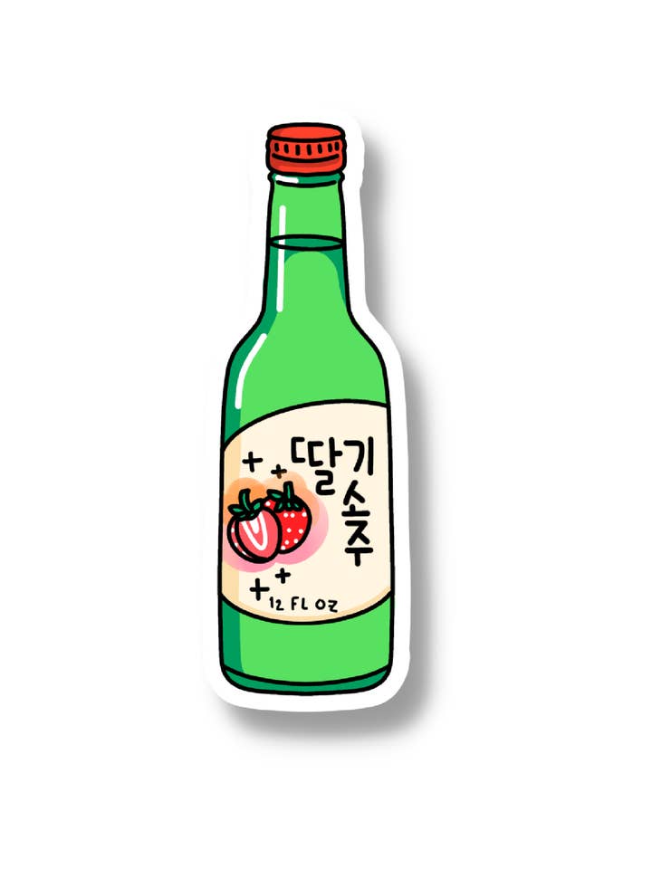 Autocollant asiatique Soju pour la vente par SimplyMKO