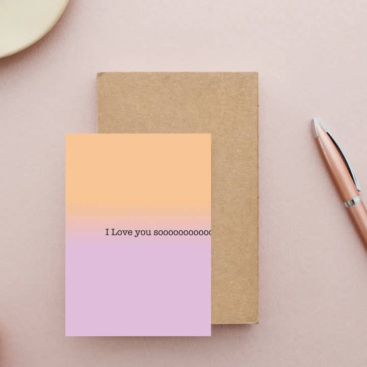 I love you sooooo postcard for wholesale by Ute Arnold / Hej.Ibiza