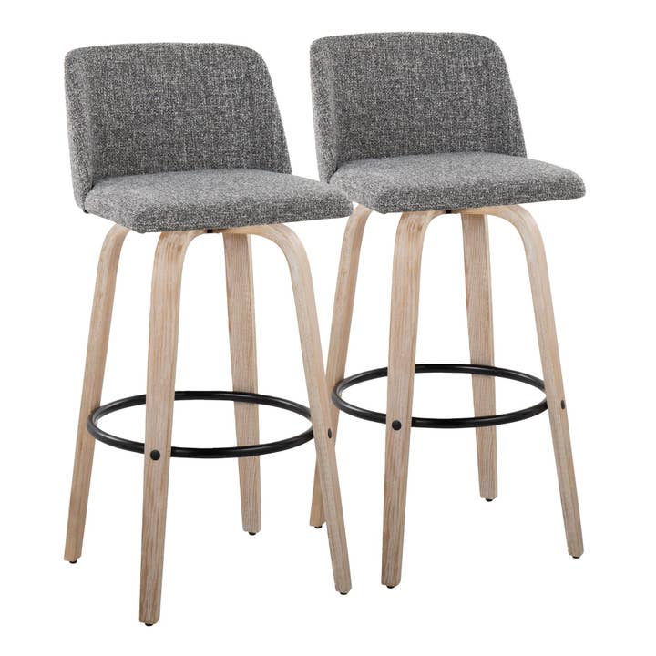 LumiSource and Grandview Gallery - Wholesale Stool - Toriano 26" Fixed Height Counter Stool Q - Set of 275