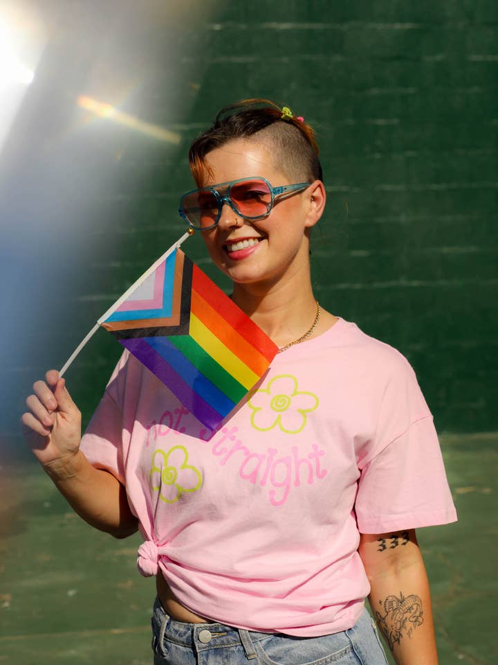 The Peach Fuzz - Wholesale Screen Printed T-Shirt - Women's - Not Straight Cropped Shirt