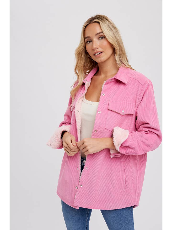 Bluivy - Wholesale Jacket - Women's - CORDUROY SHERPA-LINED JACKET46